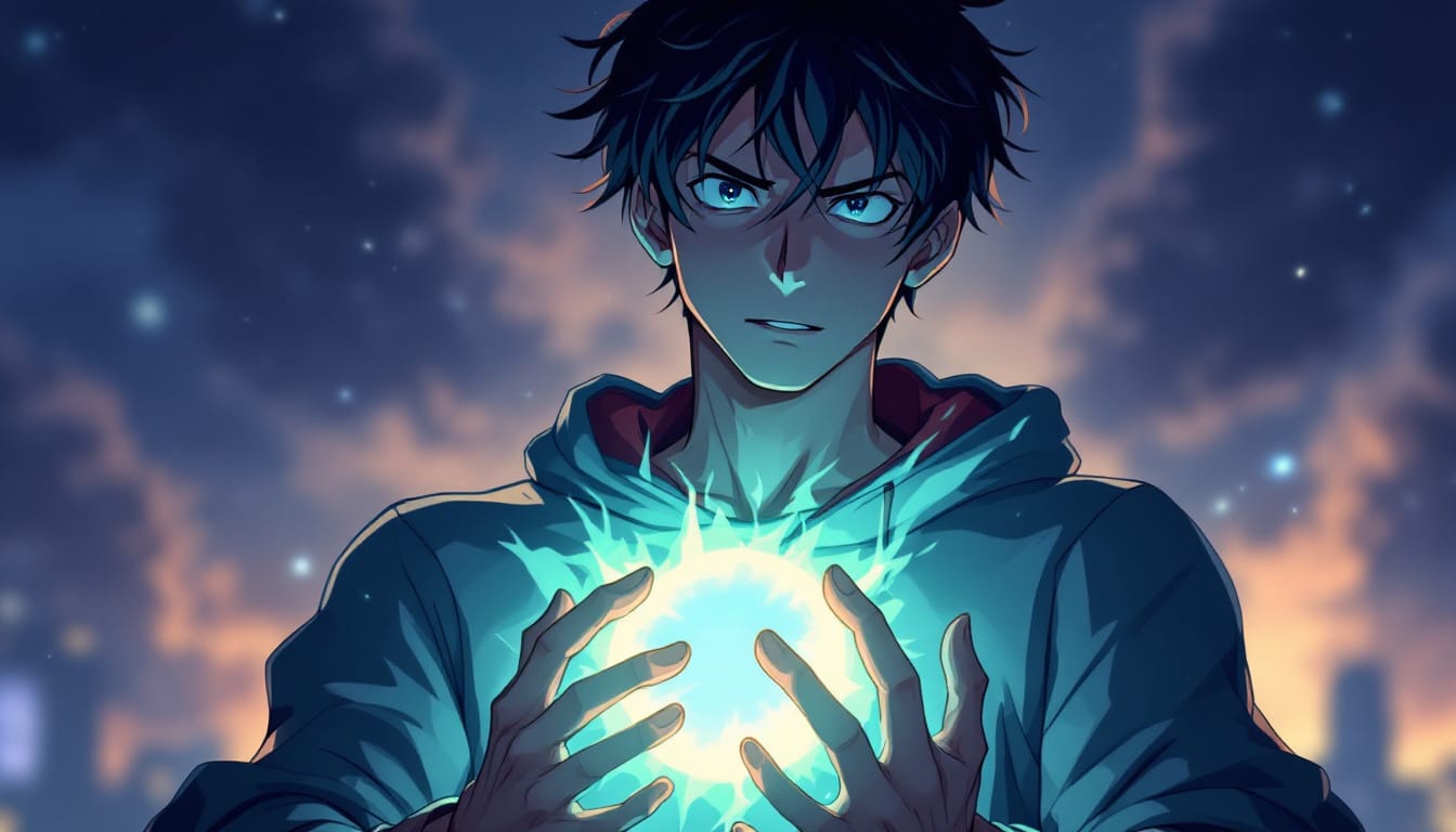 AI-Generated: A teen boy holding onto light - Animezin PH